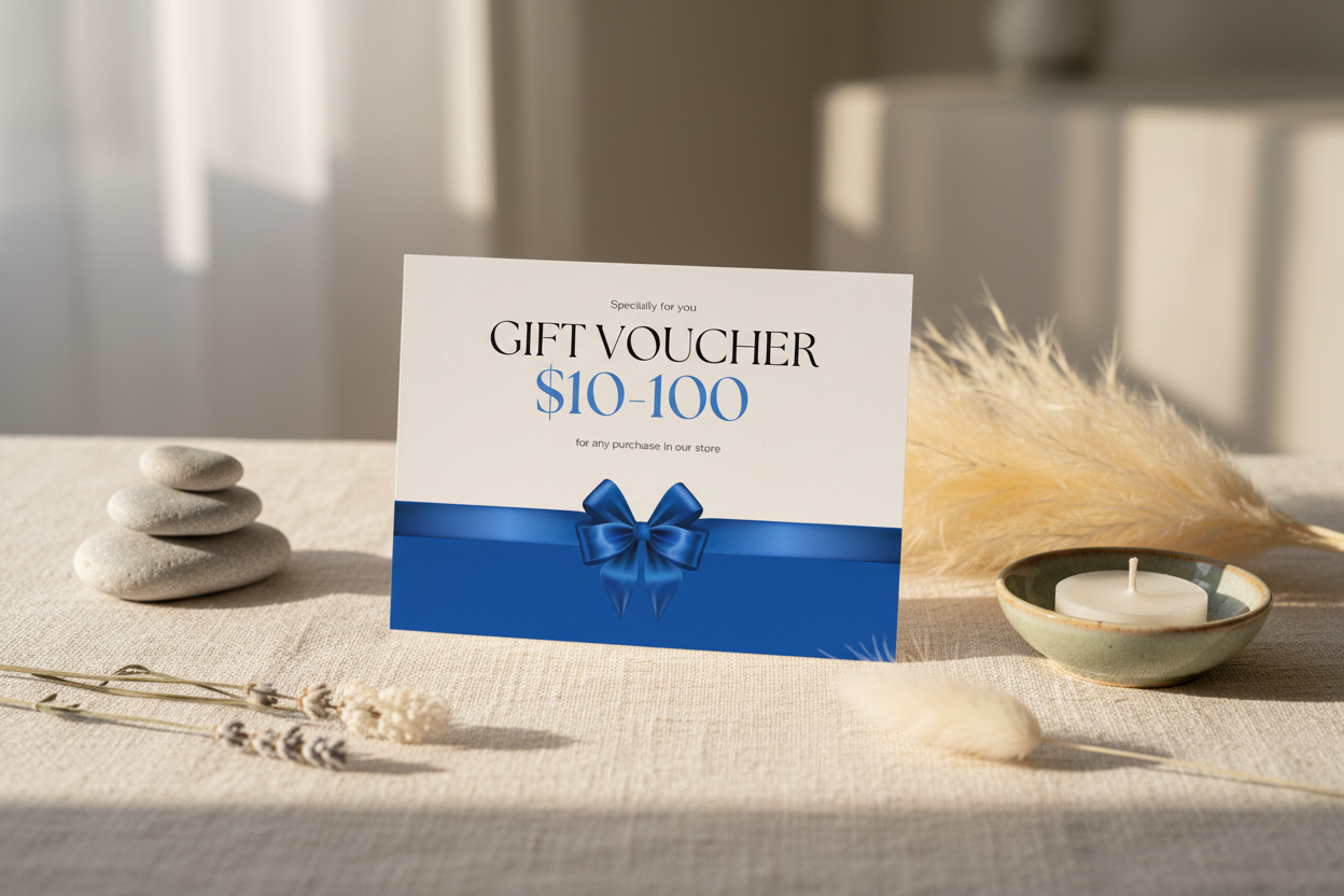 Restfull Lane Gift Card in serene setting