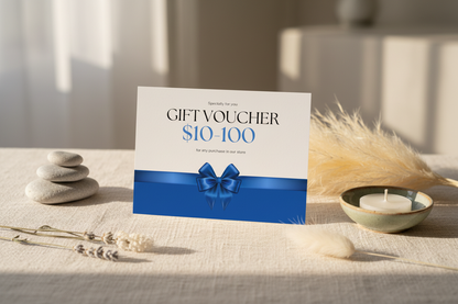 Restfull Lane Gift Card in serene setting
